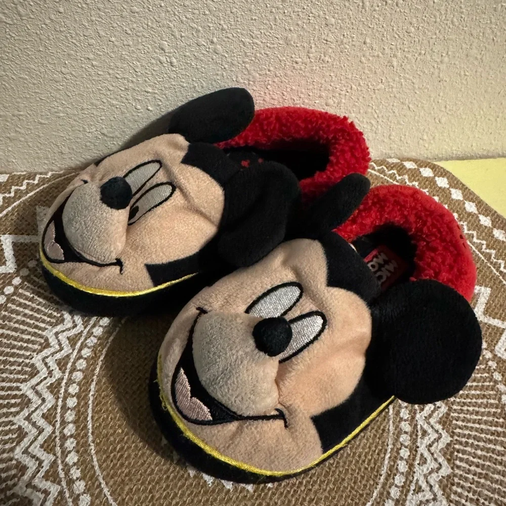 Mickey Mouse Plush Slippers